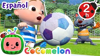 La canción del fútbol  CoComelon en Español  Canciones Infantiles y de Cuna [upl. by Antonin]