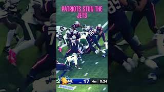 New England Patriots Stun The New York Jets youtubeshorts nfl [upl. by Ehttam]