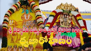 DWAJAROHANAM  Sri Padmavathi ammavari Brahmotsavam 2024 [upl. by Yalonda]