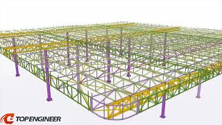 51 Roof in Tekla Structures [upl. by Ogren]