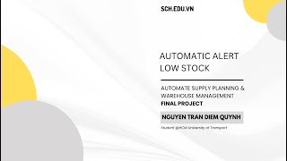 NGUYEN TRAN DIEM QUYNH  Automatic Alert Low Stock [upl. by Cahilly]