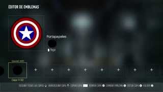 Capitan AmericaEscudo  COD Advanced Warfare Emblema Tutorial Tarjeta COD [upl. by Mortimer785]