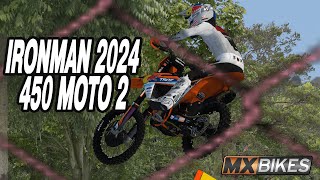 2024 Ironman 450 Moto 2  About As Unlucky As You Can Get  Comeback To 6th  MX Bikes [upl. by Nwadal]