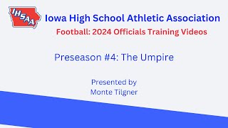 Football 2024 Officials Training Preseason 4 [upl. by Dera]