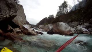 Socaschlucht Siphonstrecke bei Niedrigwasser [upl. by Sabanrab677]