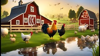 What Sound Does the Animals Make Song  Fun Farmyard Noises for Kids [upl. by Lyell]