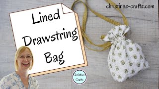 HOW TO MAKE A FULLY LINED DRAWSTRING BAG WITH BOXED BOTTOM  Easy to Follow Tutorial [upl. by Hendel81]