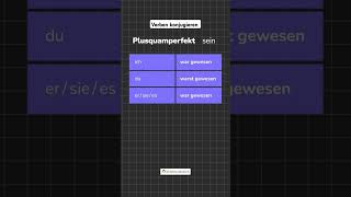 quotSeinquot im Plusquamperfekt  Deutsche Verben konjugieren ichlernedeutsch germangrammar [upl. by Nedrob520]