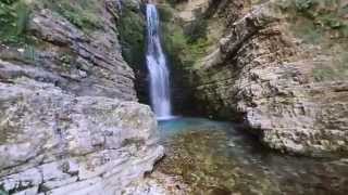 Peshtura Waterfall Lekdush Progonat KurveleshTepelene Albania [upl. by Ayote]