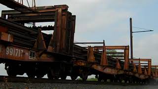 NORFOLK SOUTHERN RAIL TRAIN DEPARTS MORRISVILLE YARD [upl. by Arahat404]