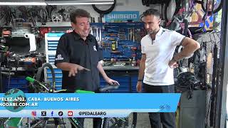 COMO CAMBIAR UNA CUBIERTA DE BICICLETA CON CLAUDIO DE NODARI CYCLES Prog 203  Bloque 3 01112024 [upl. by Abeu]