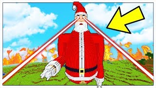 BABBO NATALE GIGANTE DISTRUGGE MINECRAFT ITA [upl. by Lorrie241]