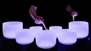 432 Hz Crystal Singing Bowls  Relax Sleep and Cleanse Negative Energy [upl. by Yrrot]