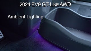 Ambient Lighting in the New 2024 Kia EV9 GTLine at Parkside Kia2024 Electric SUV [upl. by Samson378]