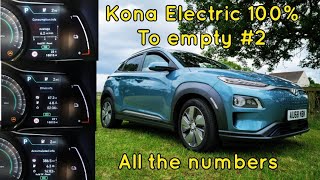 Kona Electric battery degradation efficiency amp range test 2 [upl. by Nanyt]