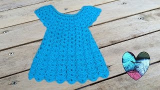 Vestido tejido a crochet todas las tallas parte 1 [upl. by Oza517]