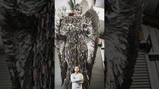 Knife Angel statue England 🤔😮watch till endyoutubeshorts telugu trandingshorts abfactstelugu [upl. by Ahras]