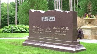 The headstone of Richard and Helen DeVos [upl. by Onitnas278]