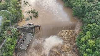 news Dam Intact as Nolichucky River Recedes Safety Teams Assessing Next Steps [upl. by Aynotal]