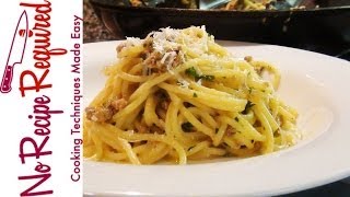 Spaghetti with White Bolognese  NoRecipeRequiredcom [upl. by Patrizio]