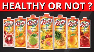 Real Fruit Juice क्या सच में Healthy हैं   Real Juice Healthy or Not  Real Juice Review in Hindi [upl. by Repotsirhc180]