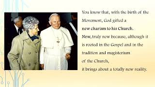 What an Opportunity Chiara Lubich 26 September 1991 English [upl. by Aranat360]