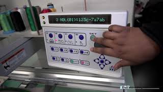 Tajima TMEXC1201 Control Panel Operations Video  Starting the embroidery  5 of 5 [upl. by Catherina]