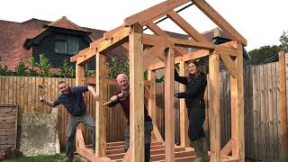 Creating a Timberframed workshop [upl. by Darren]