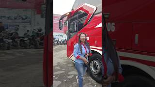 MOMEN GEDEN CO DRIVER WANITA BUS AGRAMAS SHORT busmania [upl. by Dorene]