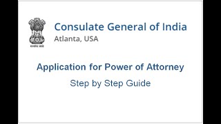 How to apply for Power of Attorney attestation at CGI Atlanta [upl. by Nyliret]