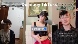 demiboy TikToks Pride month day 11 [upl. by Torrin]