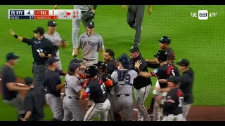 Yankees  Orioles Bench Brawl Fight July 12 2024 [upl. by Neelyahs488]