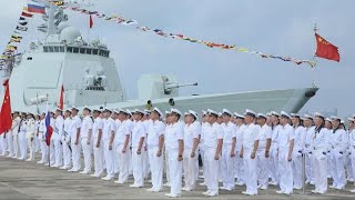 Chinese Russian warships carry out joint naval drills [upl. by Nosrak]