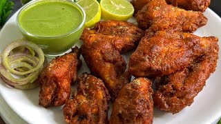 Chicken Wings Fry Recipe ❤️  Crispy Chicken Wings Fry Recipe ❤️ Chicken fry with green chutney [upl. by Paulson]