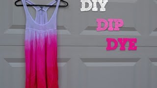 DIY Dip Dyed TShirt  5 DIY [upl. by Sigfried]