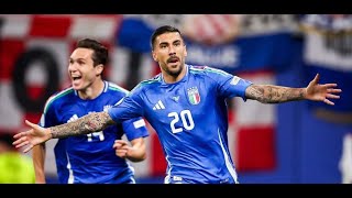 Euro 2024  Italia  Croazia  Gol Zaccagni LIVE [upl. by Newton]