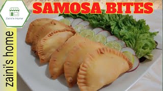 Samosa bites  crispy cheesy samosa snacks  tea time snacks  ramzan recipes [upl. by Rowen]