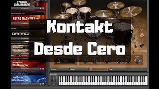 COMO EMPEZAR CON KONTAKT DESDE CERO  GUIA PASO A PASO CONFIGURAR AUDIO amp CARGAR LIBRERIAS ✔🎹 [upl. by Burr295]