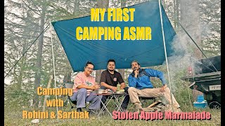 MY FIRST CAMPING ASMR Cooking Stolen Applesabhinavshukla rohinidilaik outdoorsurvival camping [upl. by Laney]