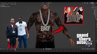 Making A New BMF Chain In GTA 5 RP FiveM  Blender GTA 3D Modeling [upl. by Garfield727]