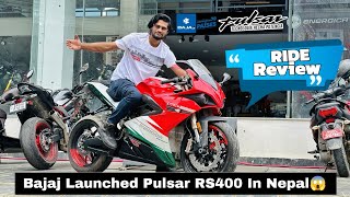 Bajaj Launched Pulsar RS400 In Nepal 😱  Detailed Ride Review  Fire Hai Boss🔥 [upl. by Eibreh]