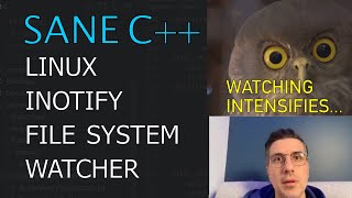 Linux inotify File System Watcher Sane C Libraries ep9 [upl. by Oramug]