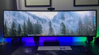 LG 49quot Ultrawide Curved Monitor  Massive Display  Beautiful Setup   Ergotron HX Monitor Arm [upl. by Santiago938]