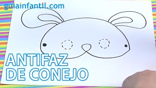 Disfraz de Carnaval para niños Antifaz de conejo [upl. by Elleral]