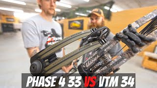 Mathews Phase 4 33 vs Hoyt VTM 34  Bow Review amp Speed Test [upl. by Puritan]