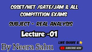 Real Analysis Lec1 Elementary Set Theory cgsetexam2024 netmaths [upl. by Meggie]