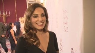 INTERVIEW Kelly Brook talks fashion being blonde and her secret to looking good [upl. by Sproul523]