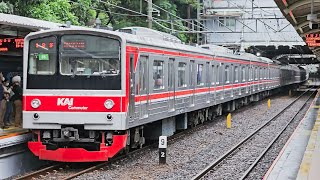 4K Stasiun Sudirman Kompilasi KRL TM 6000 VVVF JR 205  Commuter Line Lin Cikarang 250424 [upl. by Inalaek485]