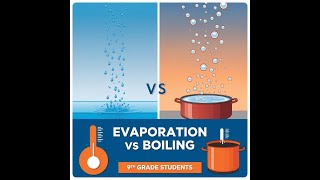 L4 Evaporation vs Boiling  Key Differences Explained 9Th CBSE [upl. by Abbotsun]