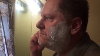 Shaving with a handmade W2 Kamisori [upl. by Eric571]